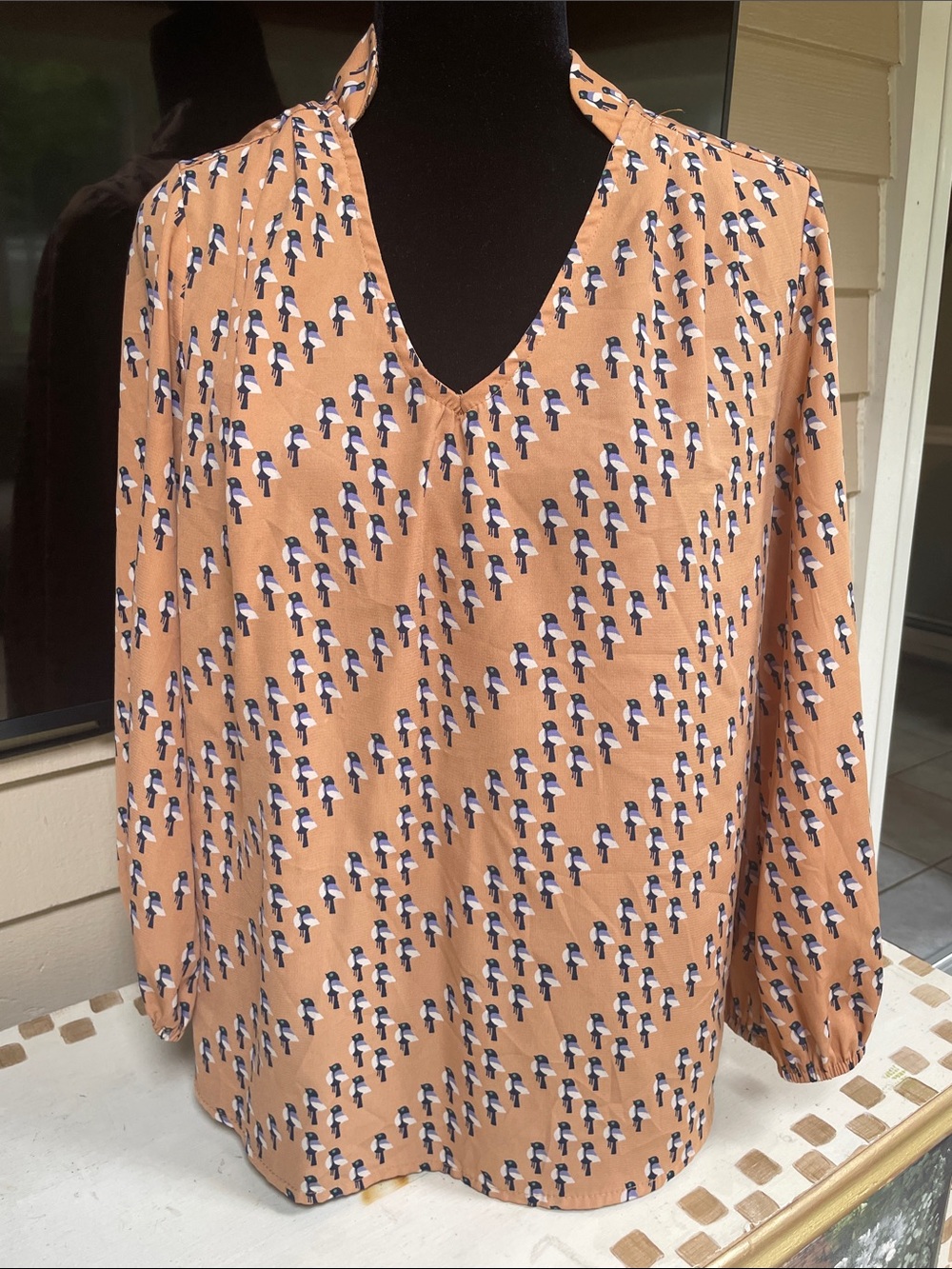 Ezra V-Neck 3/4 Sleeve Blouse